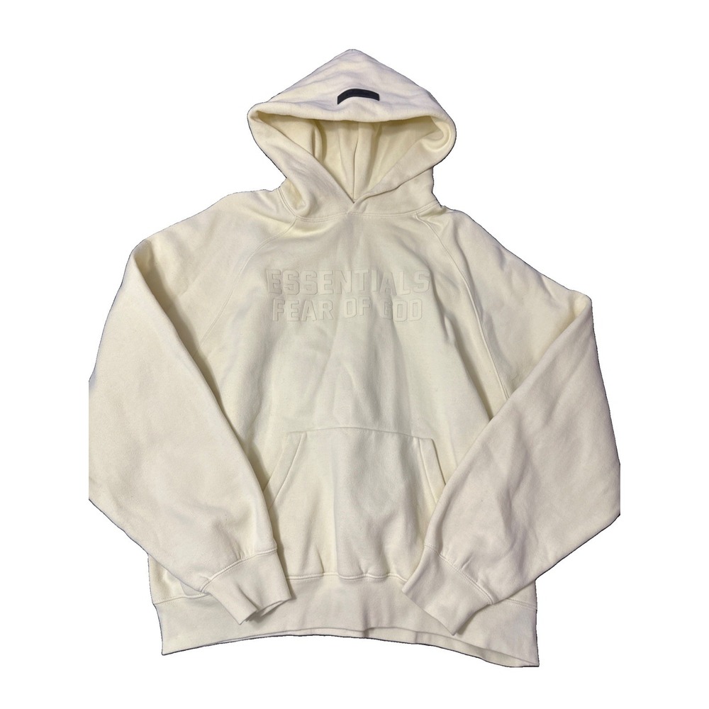 Fear Of God FOG Pullover Word Mark Logo FW22 Hoodie Yellow Size Medium